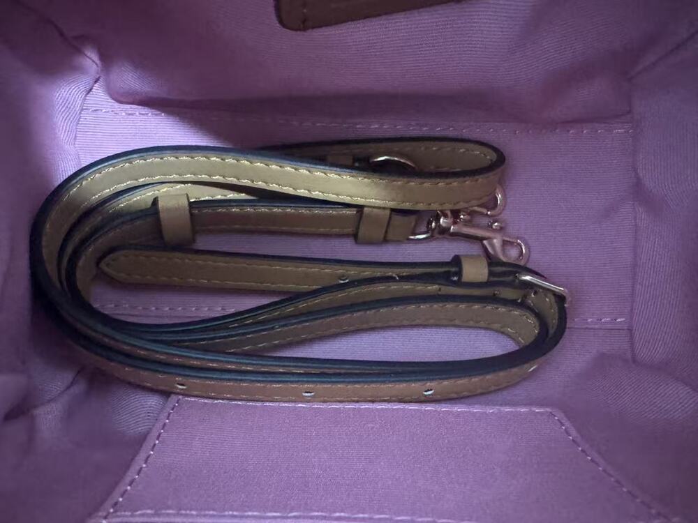 Coach Pink Signature Mini Barrel Satchel Top‑Handle Crossbody Bag - Picture 6 of 7
